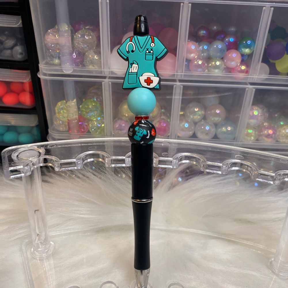 Nurse Themed Beaded Pen
